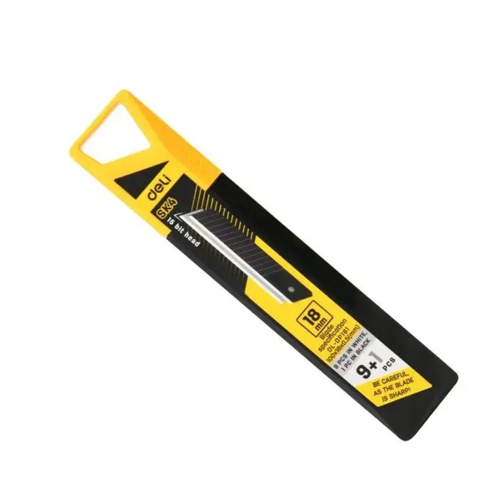 Лезвия для канцелярских ножей Deli 18 мм, 10шт (EDL-DP181)