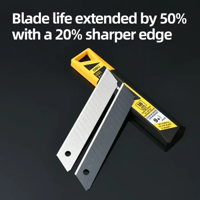 Лезвия для канцелярских ножей Deli 18 мм, 10шт (EDL-DP181) изображение 3