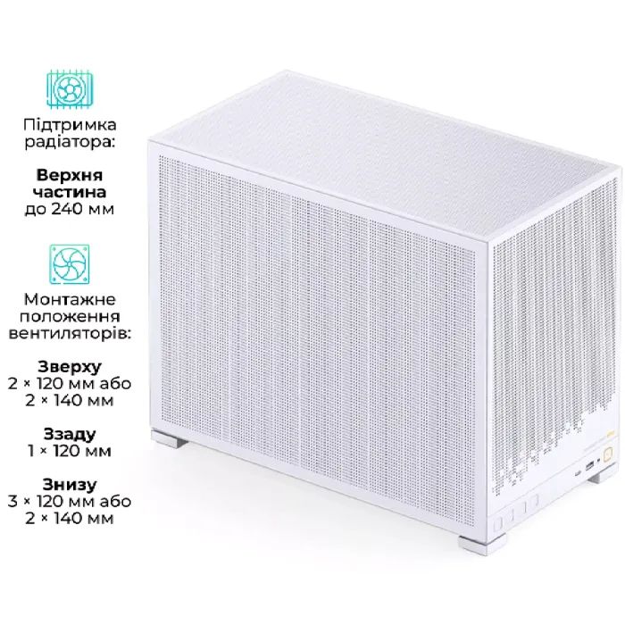 Корпус для ПК JONSBO D32 STD MESH White изображение 7