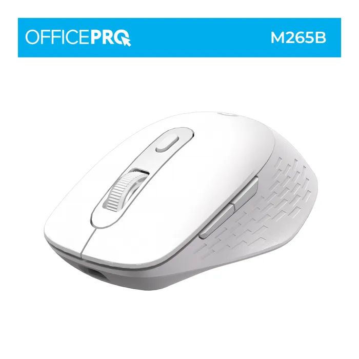 Мышка OfficePro M265W Wireless/Bluetooth Silent Click White (M265W) изображение 4