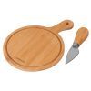 Доска для подачи Ardesto Midori, 2 предмети, 19.5х14х0.8см, бамбук, нержавіюча сталь (AR0935) изображение 2