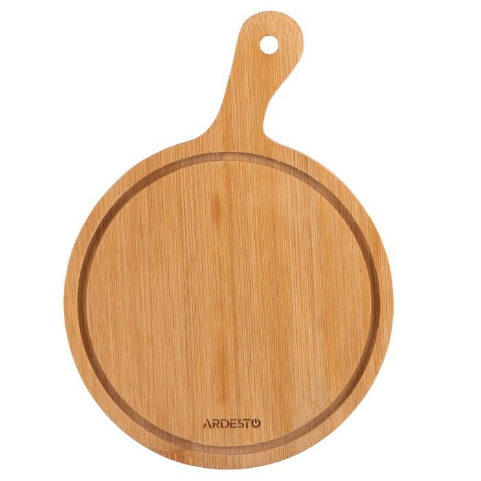 Доска для подачи Ardesto Midori, 2 предмети, 19.5х14х0.8см, бамбук, нержавіюча сталь (AR0935) изображение 4