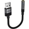 Перехідник USB AM to 3.5mm F 0.15m black Acefast (6974316285298) зображення 2