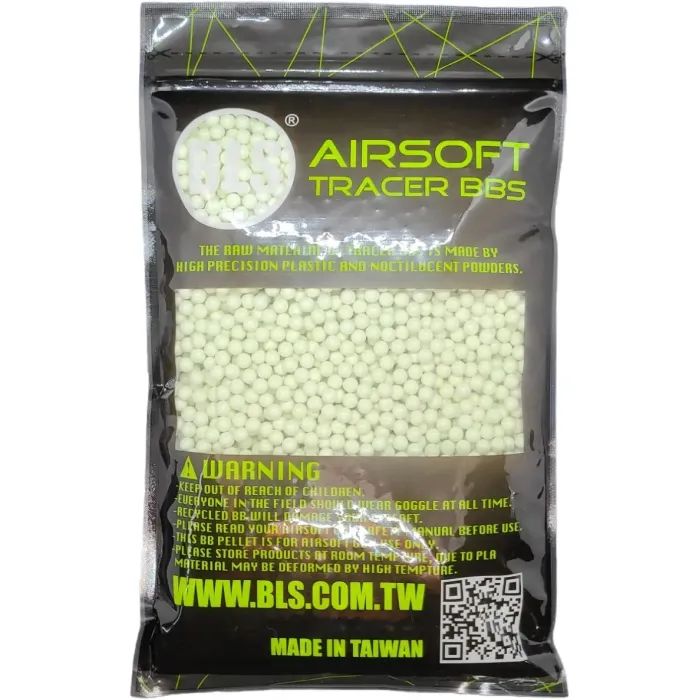 Страйкбольні кульки BLS Bio-Tracer Green 6 мм 0,25 г 2000 шт (1928.00.15) зображення 2