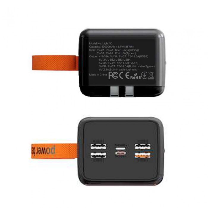 Батарея універсальна Aspiring Light 50 50000mAh PD/22.5W (PB-L50) зображення 3