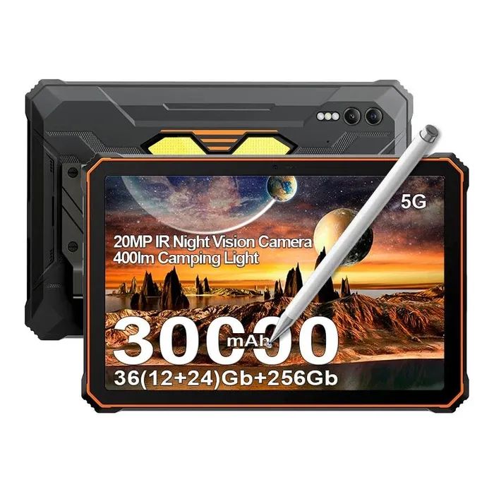 Планшет Blackview Tab Active 10 Pro 10.95" 12/256GB 5G/LTE Black-Orange (6931548318781)