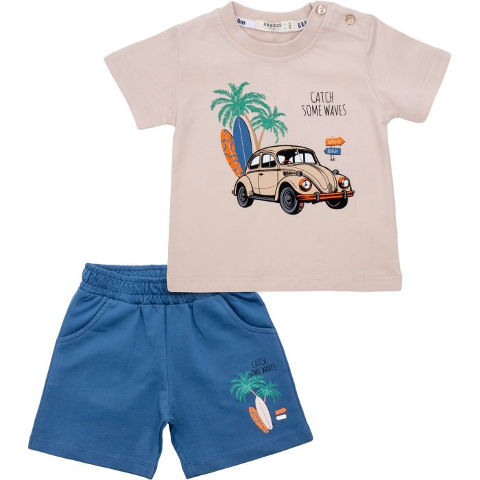 Набор детской одежды Breeze с машинкой (21723-86B-beige)