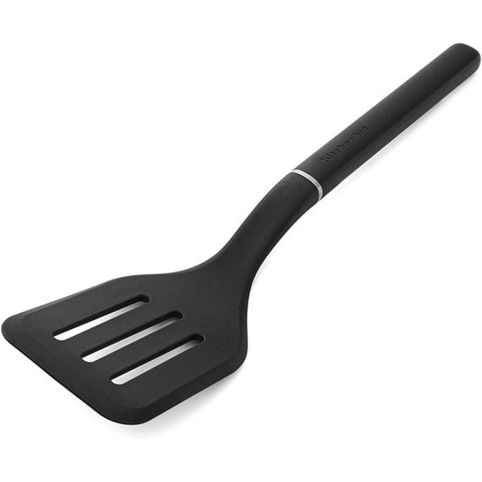 Лопатка кухонна KitchenAid Classic з прорізами 34 см чорний (KHH002OHOBEG) зображення 2