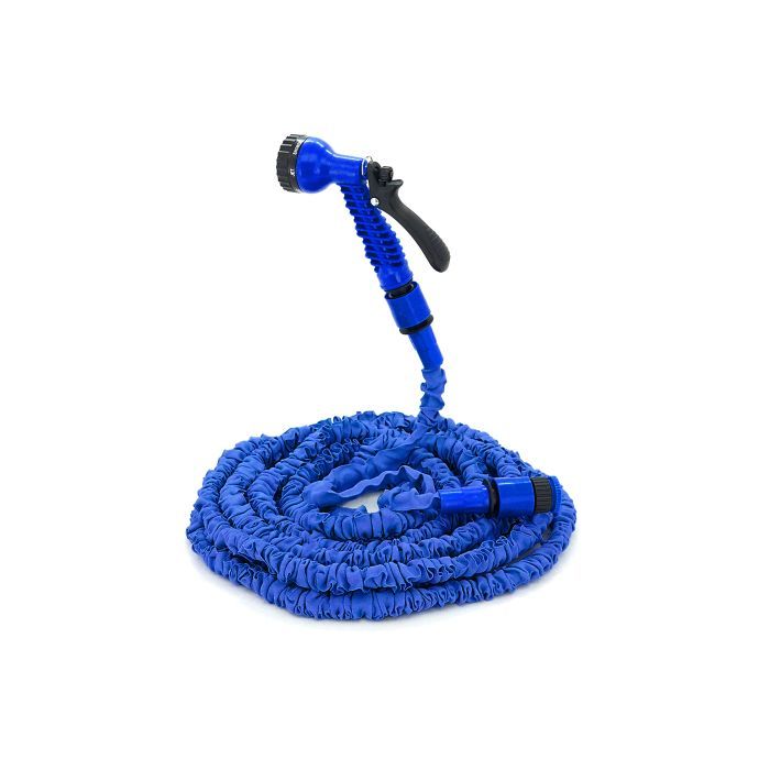 Поливочный шланг Voltronic KY-225B, 7.5-22.5м/75ft, Blue, + распылитель, насадка на кран, Box (KY-225B)