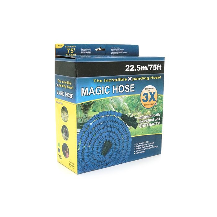 Поливочный шланг Voltronic KY-225B, 7.5-22.5м/75ft, Blue, + распылитель, насадка на кран, Box (KY-225B) изображение 2