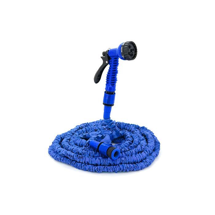 Поливочный шланг Voltronic KY-225B, 7.5-22.5м/75ft, Blue, + распылитель, насадка на кран, Box (KY-225B) изображение 3