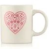 Чашка Ardesto Heart, 320мл, кераміка, білий (AR3074W) зображення 3