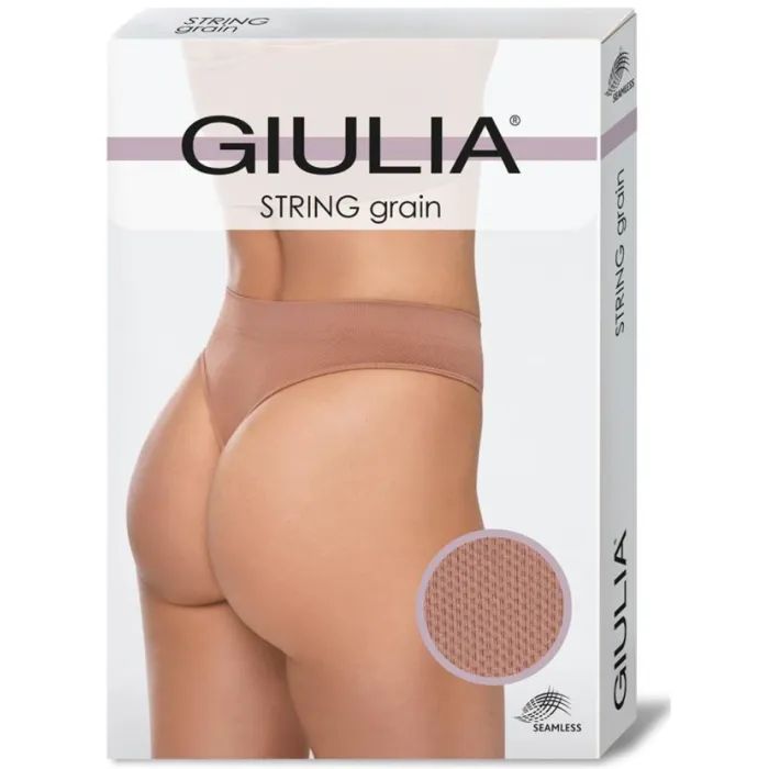 Трусы Giulia String Briefs Grain Black S/M (4823116930018)