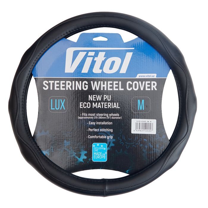 Чохол на руль VITOL M чорн (VLOD-A2690 BK M) зображення 4