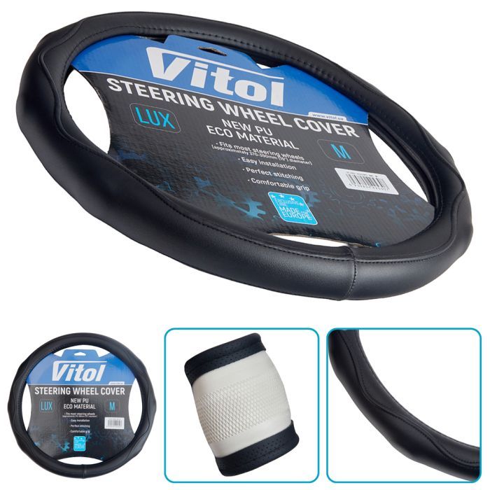 Чохол на руль VITOL M чорн (VLOD-A2690 BK M) зображення 5