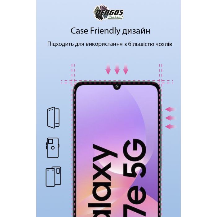 Скло захисне Dengos Full Glue Samsung Galaxy M17e Black (TGFG-441) зображення 3