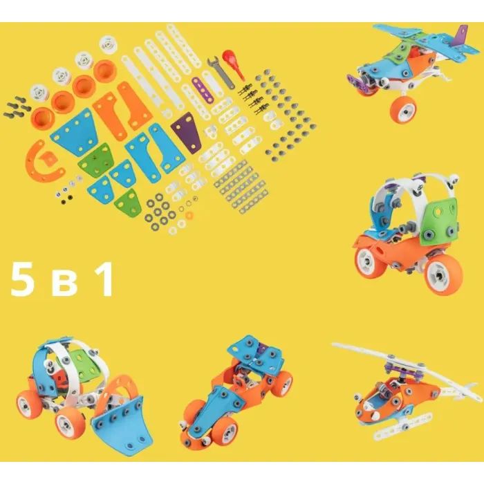 Конструктор Otamanko гибкий Грайко-собиратель 5-в-1, 132 детали (J-101) изображение 26