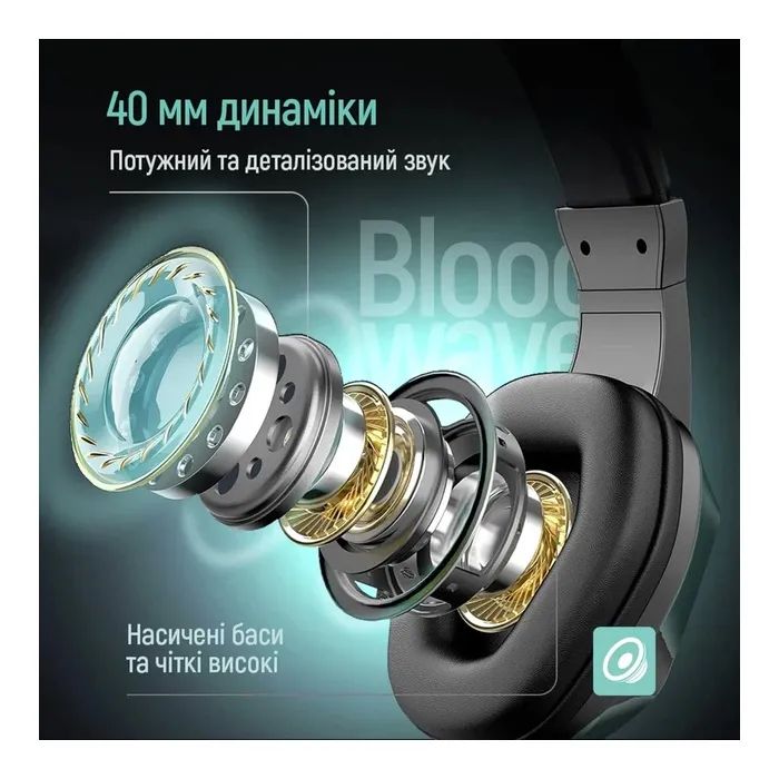 Наушники ColorWay Bloodwave LED Black (CW-HPG01BK) изображение 6