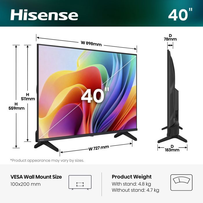 Телевизор Hisense 40A4S изображение 2