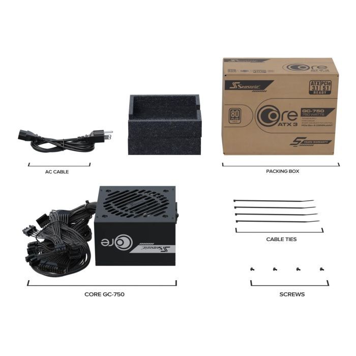 Блок питания Seasonic 750W (CORE GC-750 ATX31) изображение 14