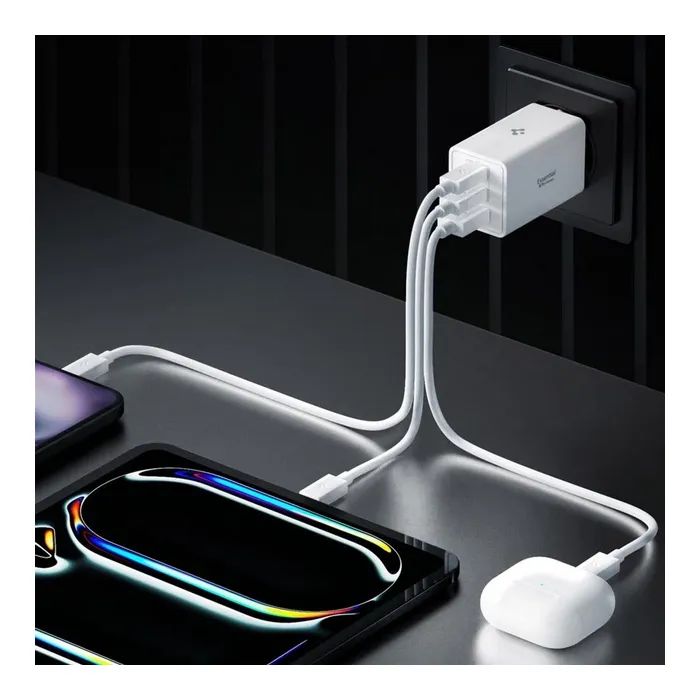 Зарядное устройство Spigen 2xUSB-C PD + 1xUSB 67W black (ACH09458) изображение 3