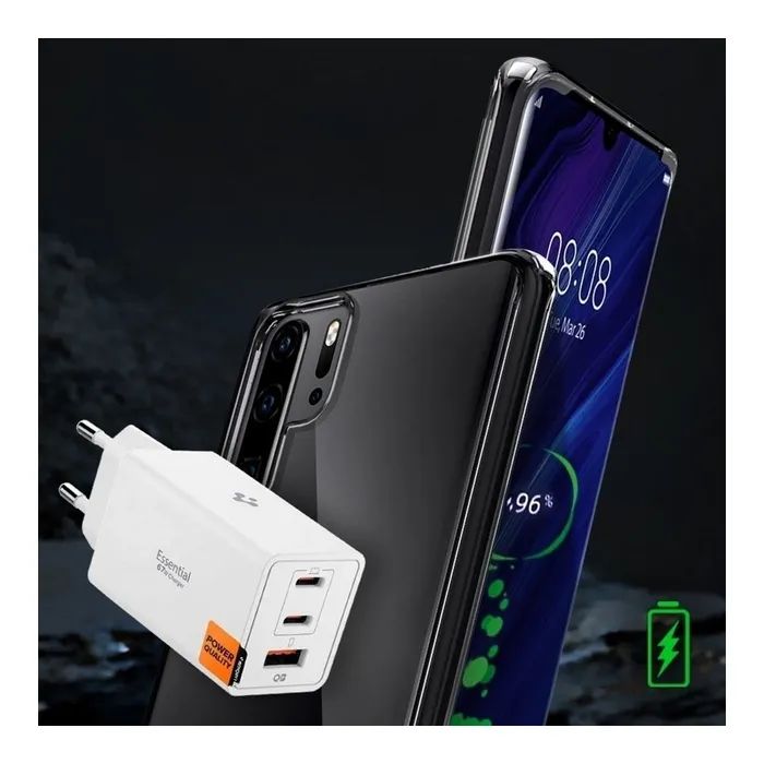Зарядное устройство Spigen 2xUSB-C PD + 1xUSB 67W black (ACH09458) изображение 5