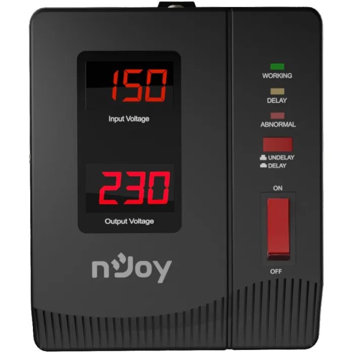 Стабилизатор напряжения nJoy Alvis 1000 (AVRL-10001AL-CS01B) AVR, 1 розетка (Alvis 1000) изображение 2