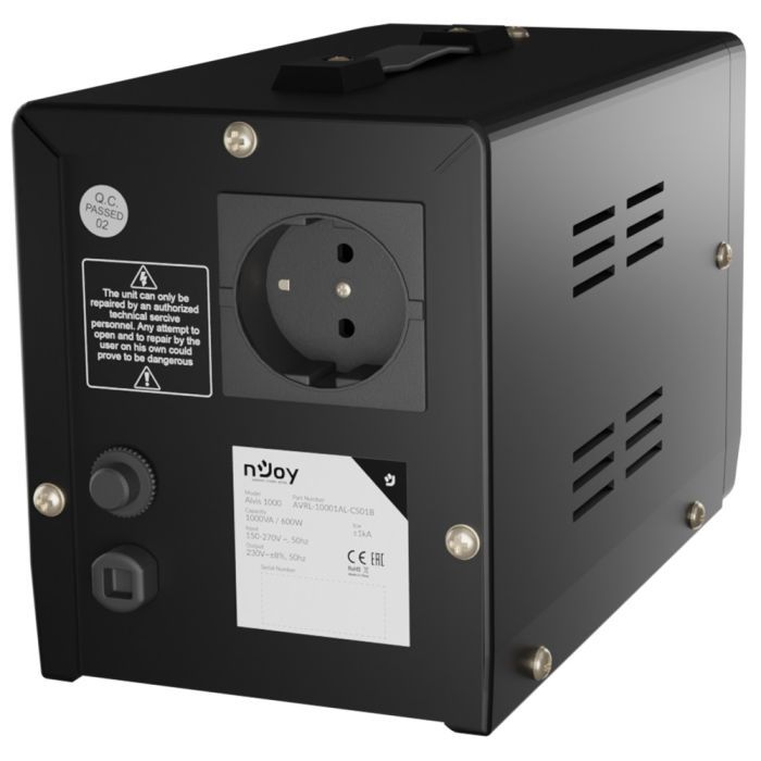 Стабилизатор напряжения nJoy Alvis 1000 (AVRL-10001AL-CS01B) AVR, 1 розетка (Alvis 1000) изображение 4