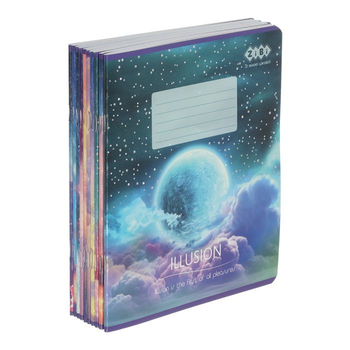 Тетрадь ZiBi набор ученических CLOUDS 10 штук, 36 листов 8 предметов (ZB.1732-99) изображение 2