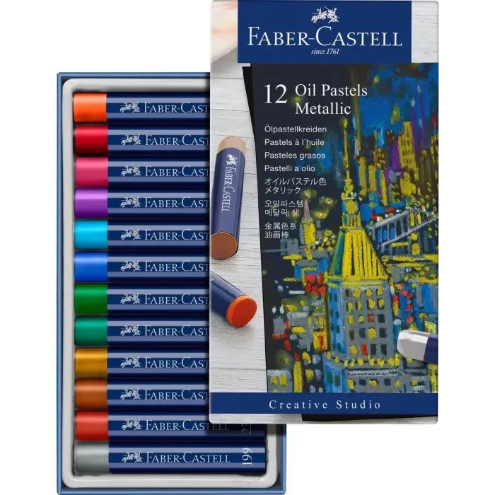 Пастель Faber-Castell GoldFaber, металік, масляна, 12 кольорів (127014) (32269) изображение 2