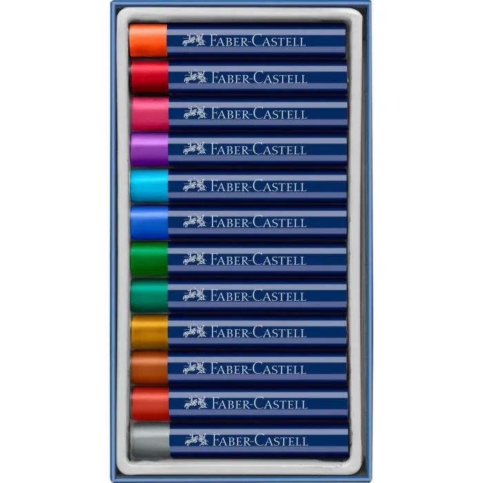 Пастель Faber-Castell GoldFaber, металік, масляна, 12 кольорів (127014) (32269) изображение 3