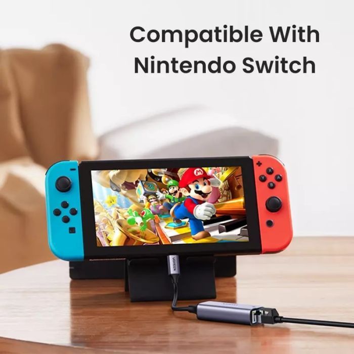 Переходник USB-C to RJ45 Ethernet 1000Mbps gray Ugreen (40322) изображение 5
