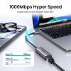 Переходник USB-C to RJ45 Ethernet 1000Mbps gray Ugreen (40322) изображение 6