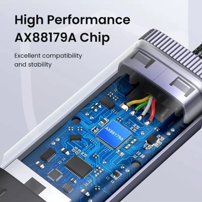 Переходник USB-C to RJ45 Ethernet 1000Mbps gray Ugreen (40322) изображение 9