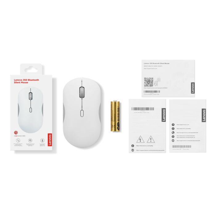 Мышка Lenovo 350 Silent Bluetooth Cloud Grey (GY51S61907) изображение 6