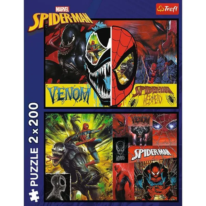 Пазл Trefl Spiderman Людина-павук день і ніч 2х 200 елементів (5900511133141) зображення 4