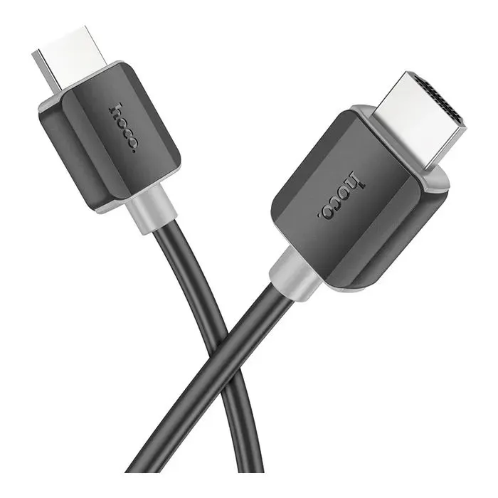Кабель мультимедійний HDMI M to HDMI M 1.0m V2.0 4K black HOCO (6931474799388) зображення 2