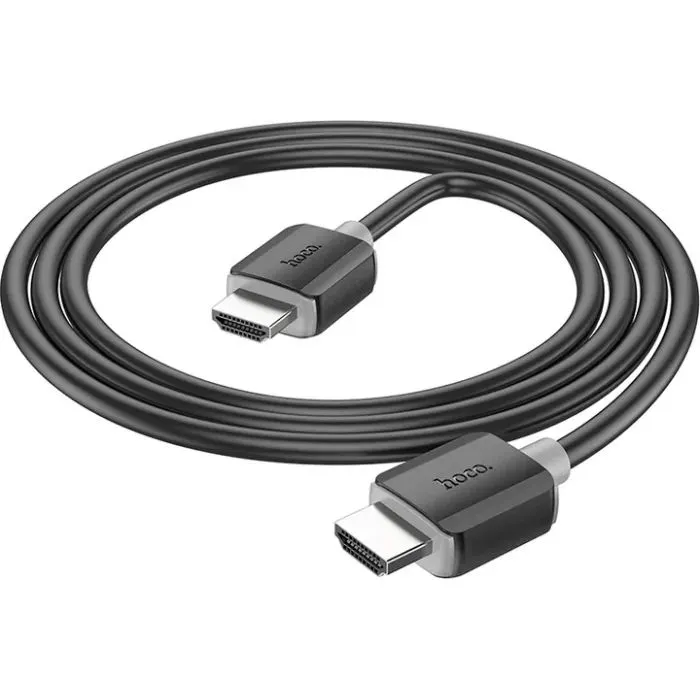 Кабель мультимедійний HDMI M to HDMI M 1.0m V2.0 4K black HOCO (6931474799388) зображення 5