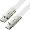 Дата кабель USB-C to USB-C 1.2m 60W 3A nylon white Acefast (6974316286257) изображение 2