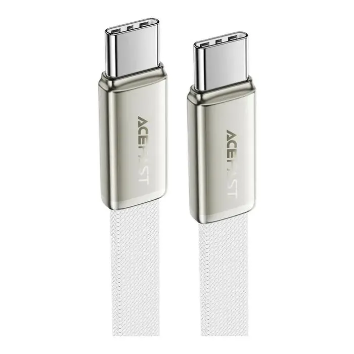 Дата кабель USB-C to USB-C 1.2m 60W 3A nylon white Acefast (6974316286257) изображение 4