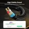 Кабель мультимедійний 3.5mm M to 2x6.35mm M 1.0m gray Ugreen (UGR-10613) зображення 4