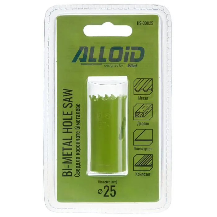 Коронка Alloid біметалева, 25мм (HS-30025) зображення 3