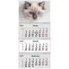 Календарь Axent настенный квартальный 2027 г., 3 пр. Cats 2 (8803-27-8-A)