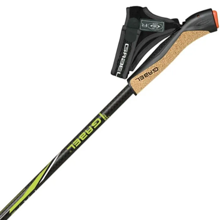 Палиці для скандинавської ходи Gabel FX-75 Snake Carbon 110 Dual Spike (7009351011100) (DAS303985) зображення 2