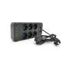 Сетевой фильтр питания Meilepai F33U, 6 роз EU, 4USB, 2PD Black (F33U-Black) изображение 2
