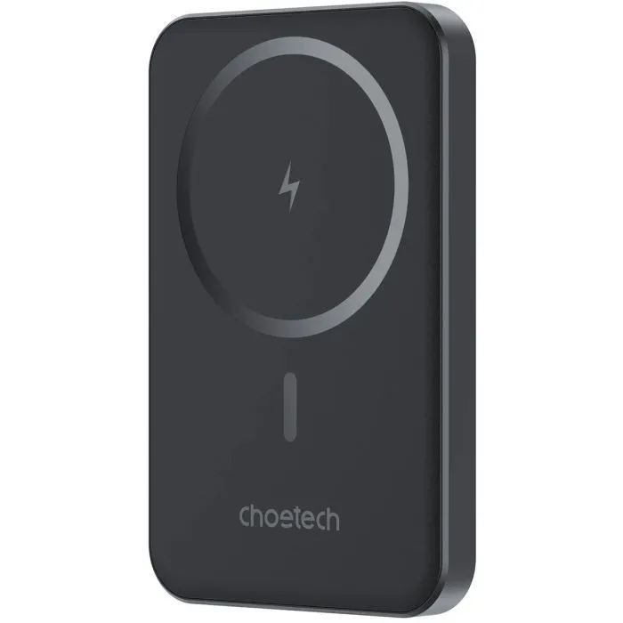 Батарея універсальна Choetech Magnetic Wireless 5000mAh, 20W, PD, Qi-15W, Black (B709-CCBK)