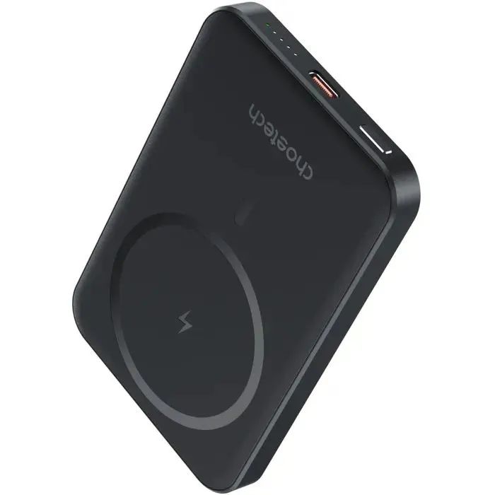 Батарея універсальна Choetech Magnetic Wireless 5000mAh, 20W, PD, Qi-15W, Black (B709-CCBK) зображення 2