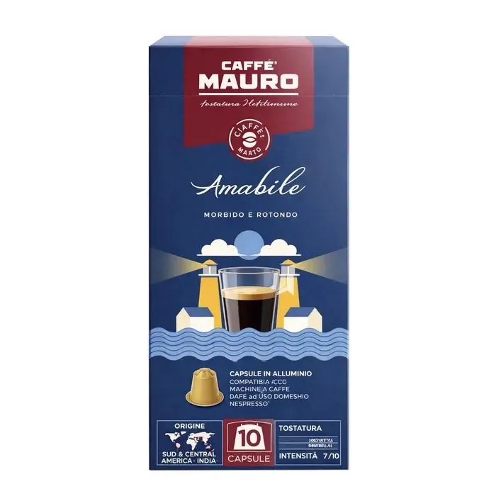 Кава MAURO NCC Alu Amabile в капсулах 10 шт 55 г (8002530147127)