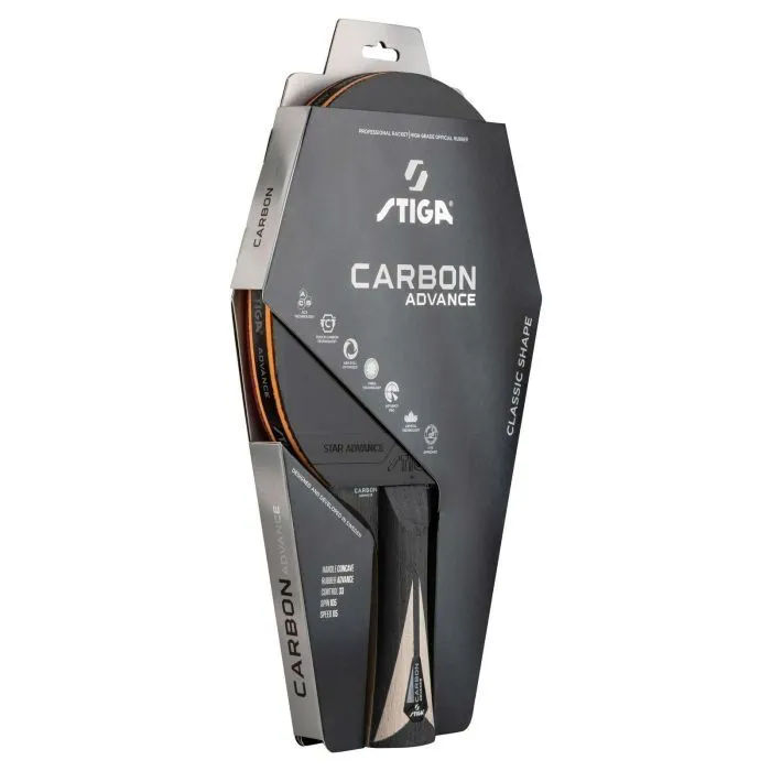 Ракетка для настільного тенісу Stiga Carbon Advance FL (1215-1001-35) (932355) зображення 6