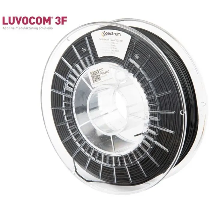Пластик для 3D-принтера Spectrum PA6 CS20 FR V0 1.75mm 0.75kg Black (80541)